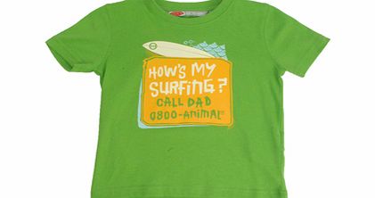 Animal Boys Boys Toddler Animal Kwania Crew Printed T-Shirt.