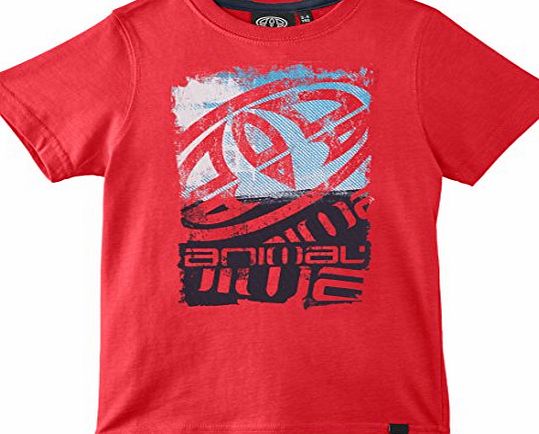 Animal Boys Hacen T-Shirt, Multicoloured (Hibiscus), 9 Years (Manufacturer Size:Small)