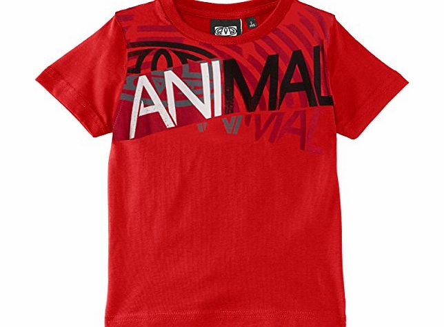 Animal Boys Hangers T-Shirt, Red (Tomato), 3 Years (Manufacturer Size:3/4)