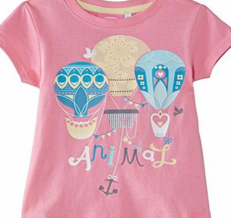 Animal Girls Andi T-Shirt, Pink (Bubblegum), 3 Years (Manufacturer Size:3/4)