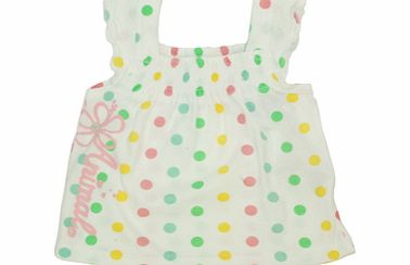 Animal Girls Animal Danceros Vest Top. White