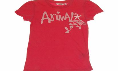 Animal Girls Animal Rumblebugs Tee Shirt. Pink Flamingo
