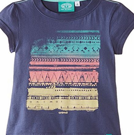 Animal Girls Astee T-Shirt, Blue Indigo, 11 Years (Manufacturer Size:Medium)