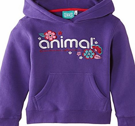 Animal Girls Rarli Hoodie, Purple, 11 Years (Manufacturer Size:Medium)
