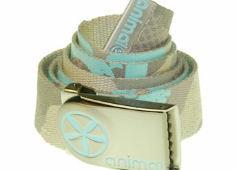 Animal Ladies Animal Corp Web Belt. Brown Camo