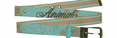 Animal Ladies Animal Twist Belt. Natural