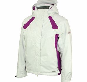 Ladies Animal Mariette Snowboard Jacket. White