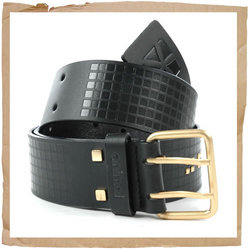 Animal Leather Invader Belt Black
