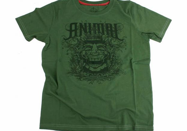 Animal Mens Animal Bogart Tee 802 Elm Green