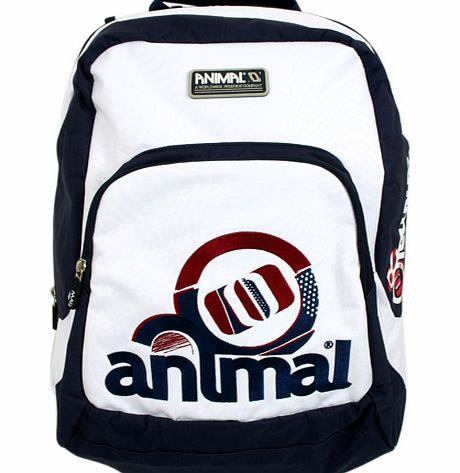 Animal Mens Animal Bowie Backpack 001 White