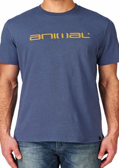 Animal Mens Animal Classico T-shirt - Steel Blue