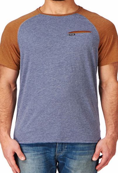 Animal Mens Animal Jack T-shirt - Indigo Blue Marl