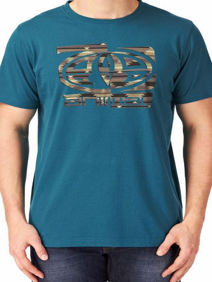 Animal Mens Animal Latis T-shirt - Teal