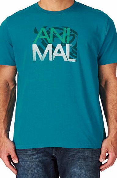 Animal Mens Animal Leads T-shirt - Teal