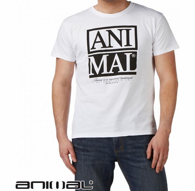 Animal Mens Animal Limerick T-Shirt - White