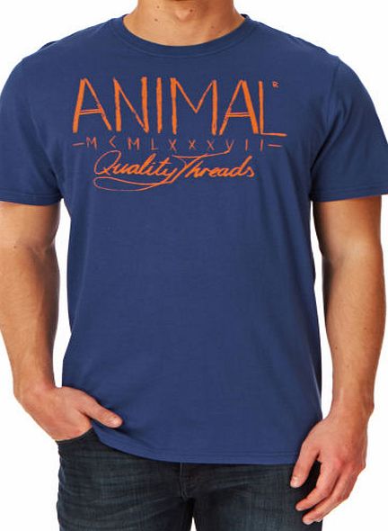 Animal Mens Animal Liner T-shirt - French Navy