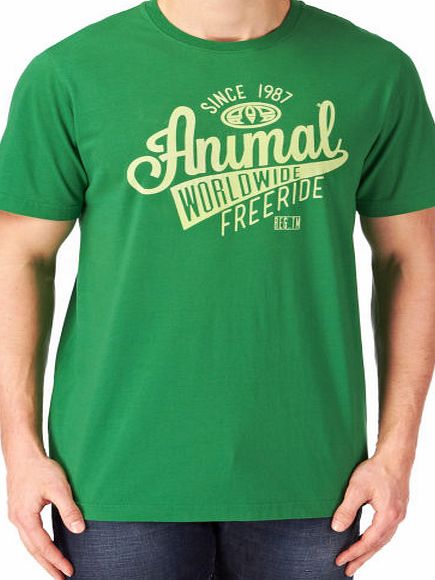 Animal Mens Animal Lodgers T-shirt - Bottle Green