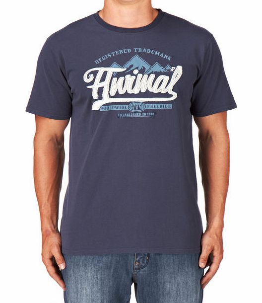 Animal Mens Animal Lowick T-Shirt - Indigo