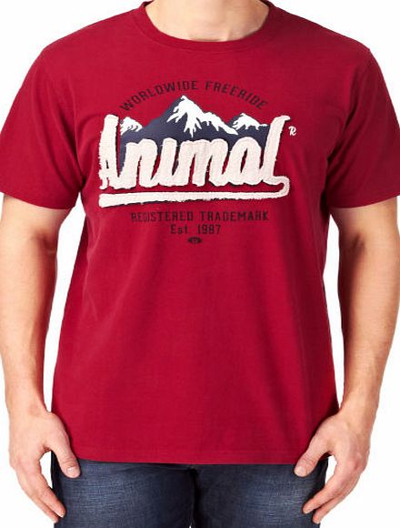 Animal Mens Animal Lowicks T-shirt - Rio Red