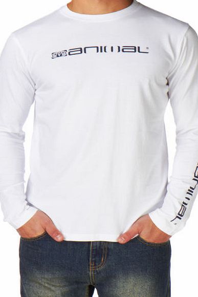 Animal Mens Animal Utakos Long Sleeve T-shirt - White