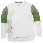 Animal Mens Long Sleeve MX T-Shirt White/Khaki/Green