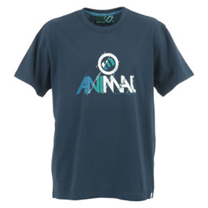 Animal Mens Mens Animal Crouch T-Shirt. Ink Navy