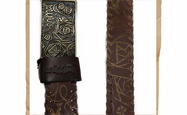 Animal Posey Leather Belt Chocolate