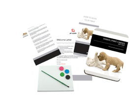 Animal Print Canvas Gift Box