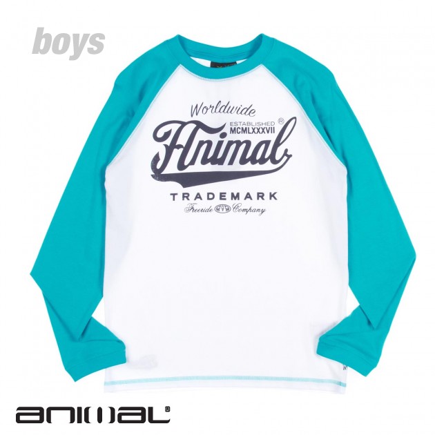 Animal Roarer Boys Long Sleeve T-Shirt - Peacock