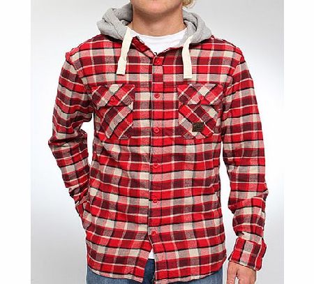 Animal Selby Hooded flannel shirt