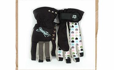 Shirley Ski Gloves  Black