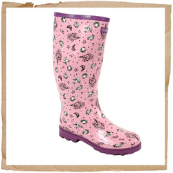 Animal Spur Wellies Orchid Pink