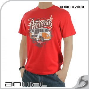 Animal T-Shirt - Animal Beaver T-Shirt - Mars Red