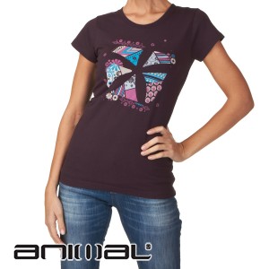 Animal T-Shirts - Animal Aguila T-Shirt - Plum