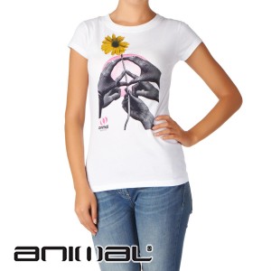 Animal T-Shirts - Animal Anna T-Shirt - White