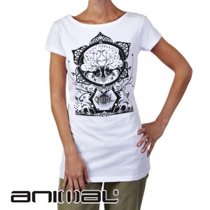 Animal T-Shirts - Animal Askew T-Shirt - White
