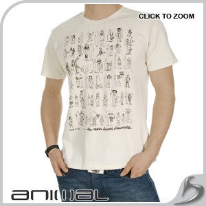 Animal T-Shirts - Animal Bawk T-Shirt - Chalk