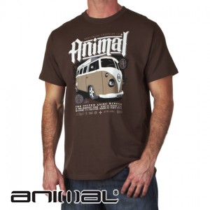 Animal T-Shirts - Animal Cobbs T-Shirt - Coffee