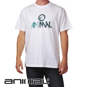 Animal T-Shirts - Animal Crouch T-Shirt - White