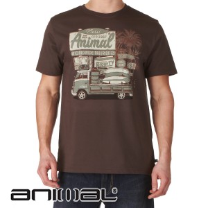 Animal T-Shirts - Animal Hadley T-Shirt - Coffee