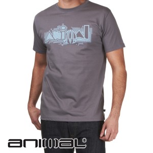 Animal T-Shirts - Animal Hagen T-Shirt - Steel