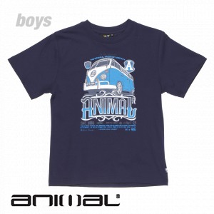 Animal T-Shirts - Animal Hoky T-Shirt - Peacoat