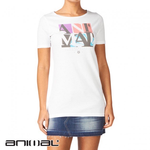 Womens Animal Annabella T-Shirt - White