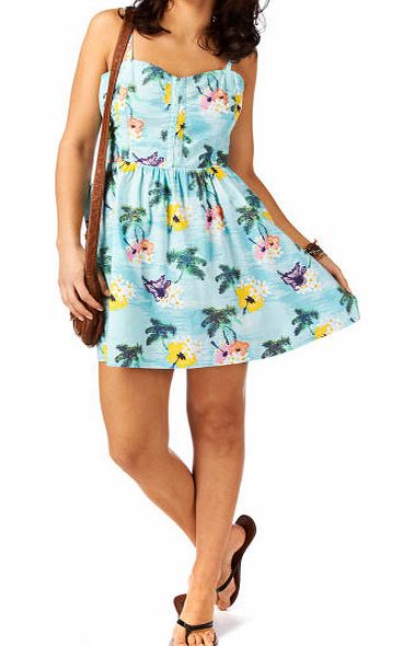 Animal Womens Animal Lohana Dress - Turquoise