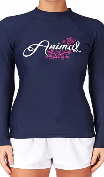 Animal Womens Animal Veritis Rash Vest - Peacoat