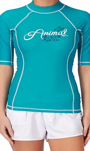 Animal Womens Animal Vickie Short Sleeve Rash Vest -