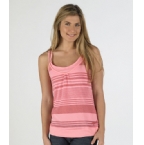 Animal Womens Lurex Stripe Vest Pink
