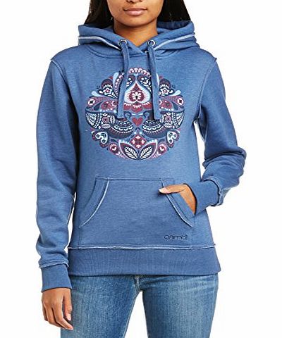 Animal Womens Robyn Hooded Long Sleeve Hoodie, Blue (French Navy Marl), Size 14