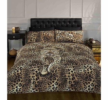 Animals Prowling Leopard Single Duvet Cover and