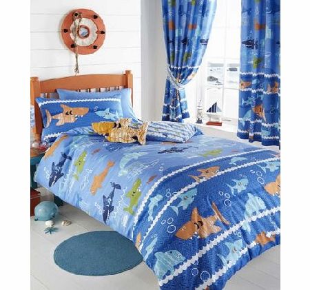 Animals Seaworld Single Duvet Cover and Pillowcase Set